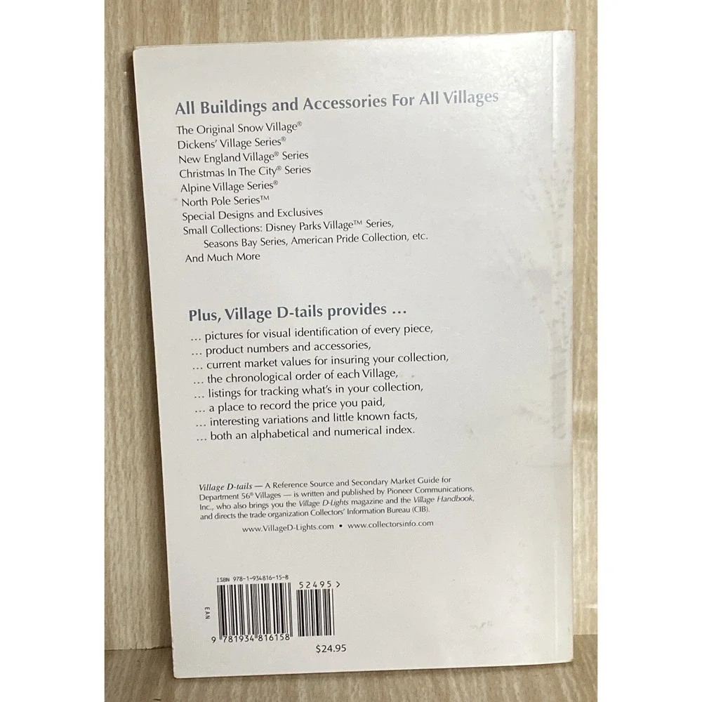 Department 56 Village D-tails 2nd Edition Reference Secondary Market Guide